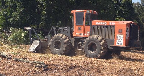 Ground level mulching and soil stabilizing